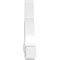Ekena Millwork Ericson Architectural Grade PVC Gable Bracket, 96"W x 36"H x 6"D x 6"F, 9/12 Pitch GBP096X36X0606ERI00 - alternate 3